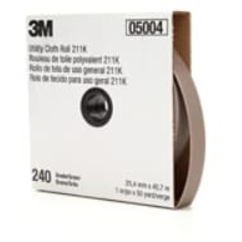 3M Utility Cloth Roll 211K 240 J-weight 1″ × 50 yd Full-flex