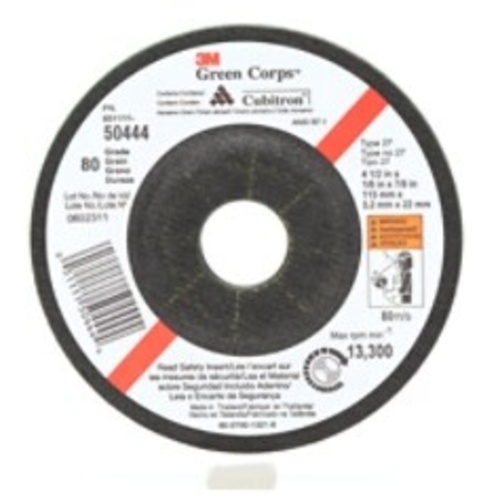 3M Green Corps Flexible Grinding Wheel T27 7″ × 1/8″ × 7/8″ 36 Grit