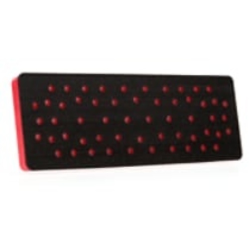 3M Hookit Clean Sanding Pad 28531 70 mm × 198 mm × 12.7 mm 33 Holes Red Foam