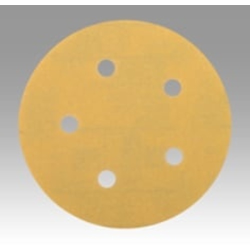 3M™ Hookit™ Gold Film Disc 255L, 01059, 5 in x NH, 5 Hole, P320, D/F,
Die 500FH, 100/Carton, 4 Cartons/Case