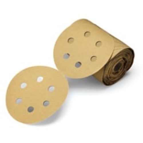 3M™ Stikit™ Paper Disc Roll 236U, 6 in x NH 6 Hole, P80 C-weight, D/F,
Die 600HZ, 100 Discs/Roll, 4 Rolls/Case