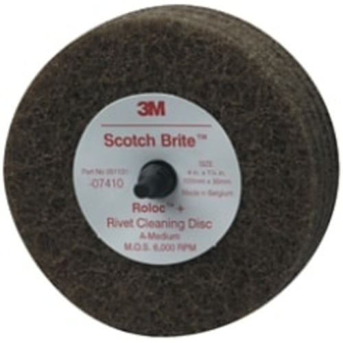 ‎Scotch-Brite Rivet Cleaning Disc 07410 4″ × 1-1/4″ A MED