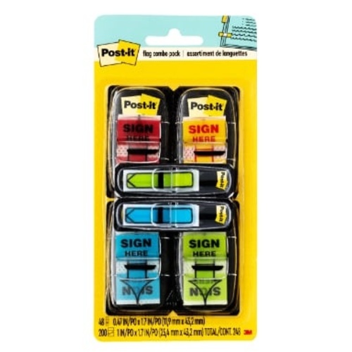 Post-it Flags 680-SH4VA 1″ × 1.7″