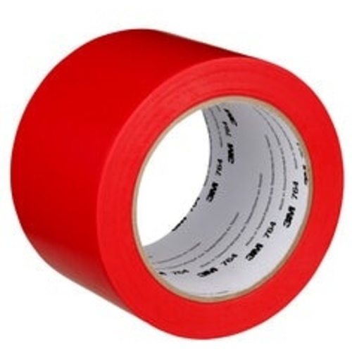 3M General Purpose Vinyl Tape 764 Red 3″ × 36 yd 5 mil Individually Wrapped Conveniently Packaged
