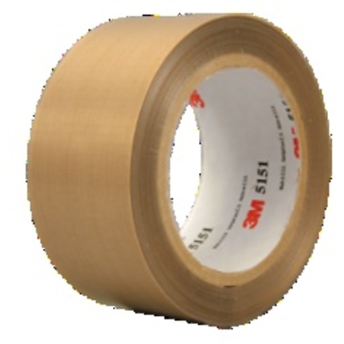 3M General Purpose PTFE Glass Cloth Tape 5151 Light Brown 3/4″ × 36 yd 5.3 mil