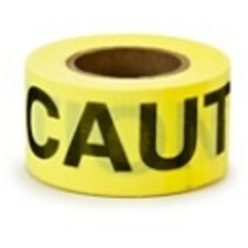 Scotch Repulpable Barricade Tape 516 CAUTION 3″ × 150 ft Yellow