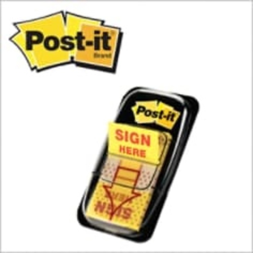 Post-it Sign Here Flags 680-SH12 1 in. × 1.7 in. (25.4 mm × 43.2 mm)