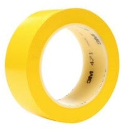 3M Vinyl Tape 471 Yellow 1 1/2″ × 36 yd 5.2 mil