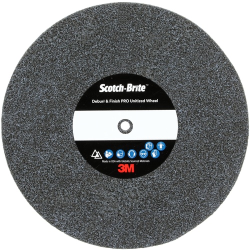 Scotch-Brite Deburr and Finish PRO Unitized Wheel 6″ × 1/8″ × 1/2″ 6C MED+