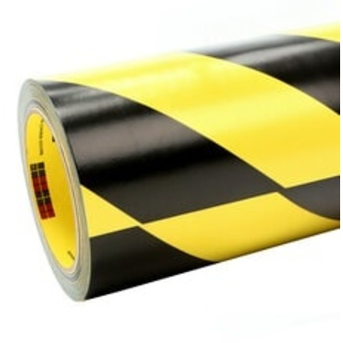 3M Safety Stripe Tape 5702 Black/Yellow 48″ × 36 yd 5.4 mil