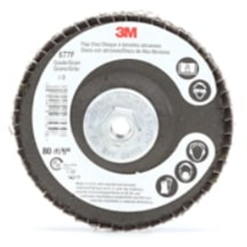 ‎3M Flap Disc 577F 80 T29 Quick Change 4″ × 3/8″-24