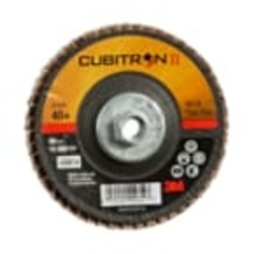‎3M Cubitron II Flap Disc 967A 40+ T29 Quick Change 4″ × 3/8″-24