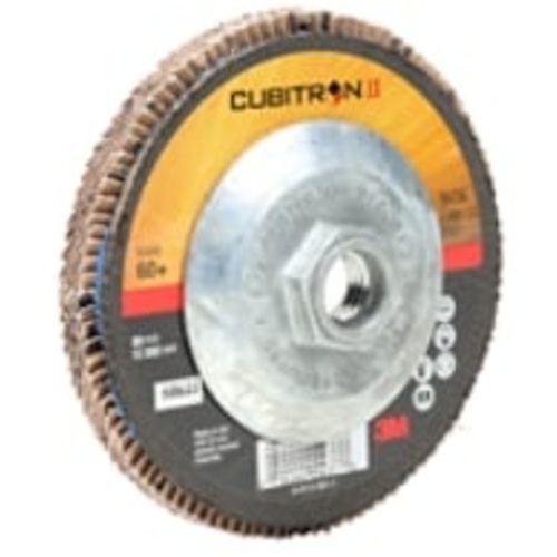 ‎3M Cubitron II Flap Disc 967A 60+ T27 Quick Change 4-1/2″ × 5/8″-11 Giant