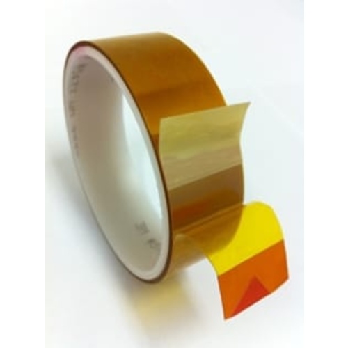 3M Linered Low-Static Polyimide Film Tape 5433 Amber 1″ × 36 yds × 2.7 mil Bulk