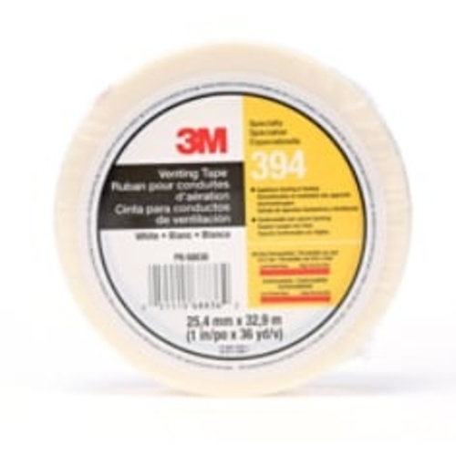 3M Vent Tape 394 White 1″ × 36 yd 4 mil Individually Wrapped Conveniently Packaged