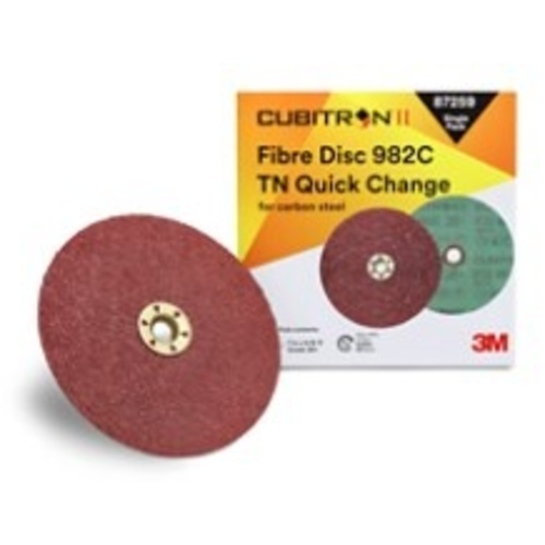 3M™ Cubitron™ II Fibre Disc 982C, 87259, 36+, TN Quick Change, 7 in, Die
TN700BB, 5, Trial Pack, 10 ea/Case