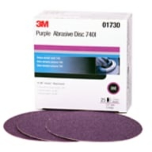 3M™ Imperial™ Hookit™ Disc 740I, 01730, 5 in, 36E, 25 discs per box, 4
boxes per case
