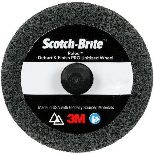 Scotch-Brite Roloc Deburr and Finish PRO Unitized Wheel TR 2″ × 1/4″ x NH 2S FIN