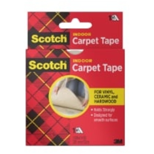 Scotch Indoor Carpet Tape CT2010 1.5″ × 42 ft (38.1 mm × 12.8 m) Carpet Tape