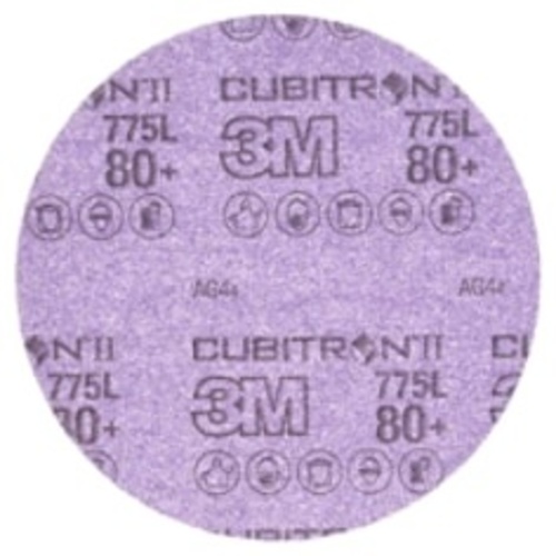 3M™ Cubitron™ II Hookit™ Film Disc 775L, 80+, 2 in x NH, Die 200P