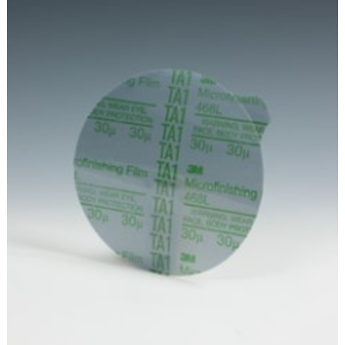 3M™ Hookit™ Microfinishing Film Disc 468L, 100 Mic, Type E, 5 in x NH,
Die 500X