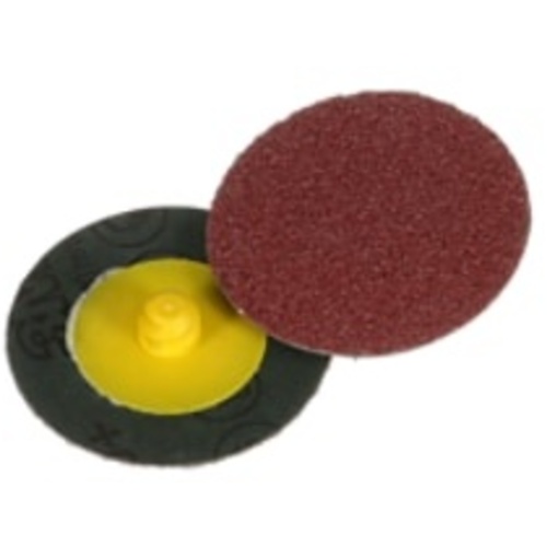 3M™ Cubitron™ II Roloc™ Fibre Disc 982C, 80+, TR, Red, 4 in, Die R400BB, 25 per inner, 100 per case