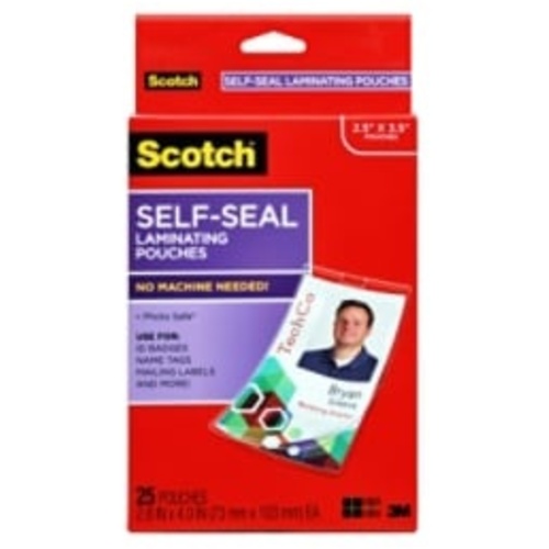 Scotch ID Badge/Tag Protectors LS852G