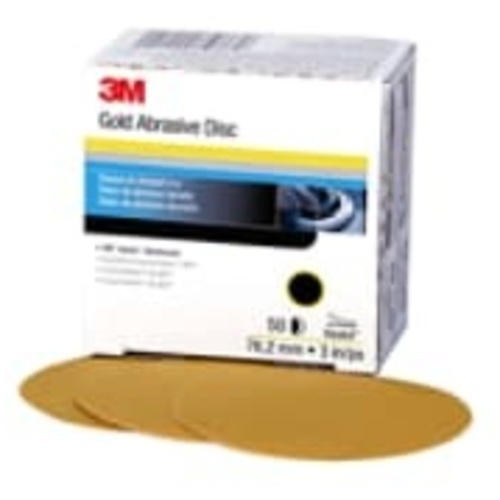 3M™ Hookit™ Gold Disc 236U, 00921, 3 in, P80, 50 discs per carton, 4
cartons per case