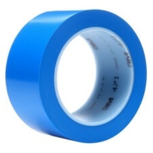 3M Vinyl Tape 471 Blue 2″ × 36 yd 5.2 mil 
Individually Wrapped Conveniently Packaged