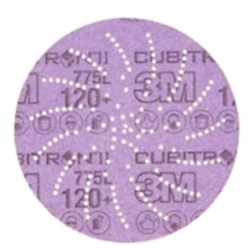 3M Xtract™ Cubitron™ II Film Disc 775L, 120+, 5 in, Die 500LG, 50/Inner, 250 ea/Case