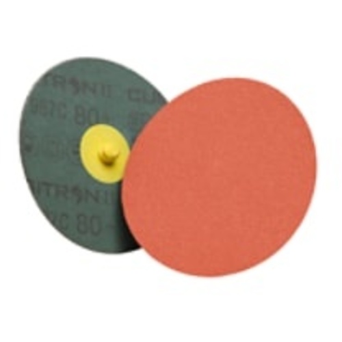 3M™ Cubitron™ II Roloc™ Fibre Disc 987C, 80+, TR, 3 in, Die R300V, 50
per inner, 200 per case