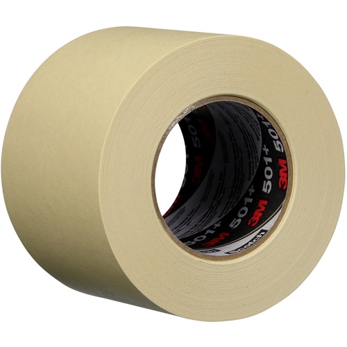 3M Specialty High Temperature Masking Tape 501+ Tan 100 mm × 55 m 7.3 mil