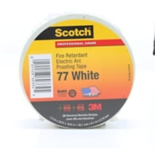 ‎Scotch Fire-Retardant Electric Arc Proofing Tape 77W 1-1/2″ × 20 ft White/Gray