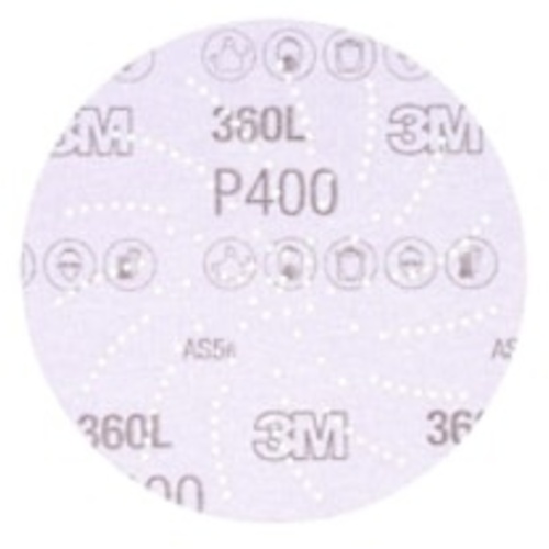 3M™ Hookit™ Clean Sanding Disc 360L, 20888, P400, 3 in, Die 300LG, 100 per inner, 500 per case, Shrink Wrapped