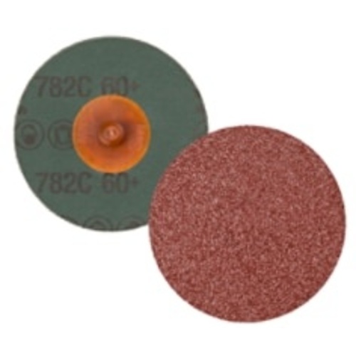 3M™ Roloc™ Fibre Disc 782C, 60+, TR, 4 in, Die R400BB, 25 per inner, 100
per case