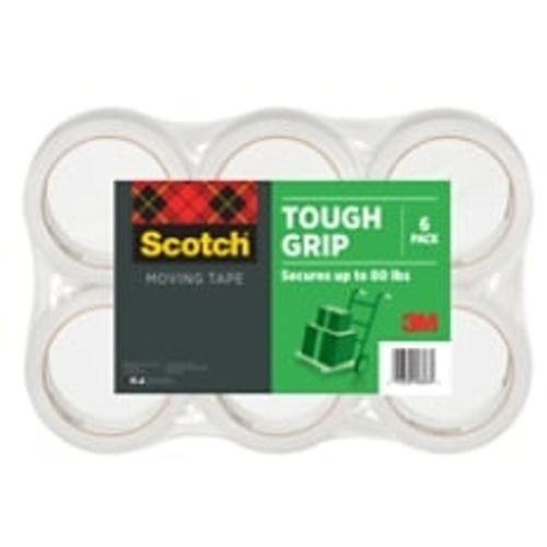 ‎Scotch Tough Grip Moving Packaging Tape 3500-40-6 1.88″ × 43.7 yd (48 mm × 40 m)