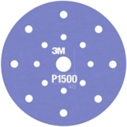 3M™ Hookit™ Flexible Abrasive Disc 270J, 34805, 6 in, Dust Free, P1500,
25 discs per carton, 5 cartons per case