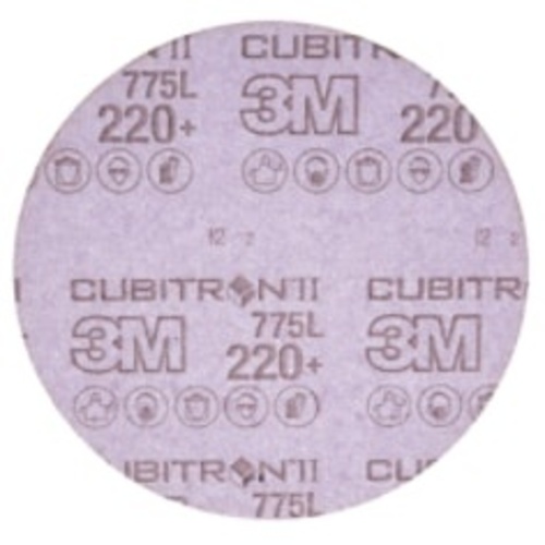 3M™ Cubitron™ II Hookit™ Film Disc 775L, 220+, 3 in x NH, Die 300V, 50
per inner, 250 per case