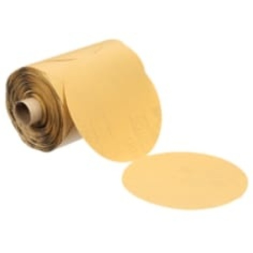 3M™ Stikit™ Paper Disc Roll 210U, P180 A-weight, 5 in x NH, Die 500X,
250 Discs/Roll, 4 Rolls/Case