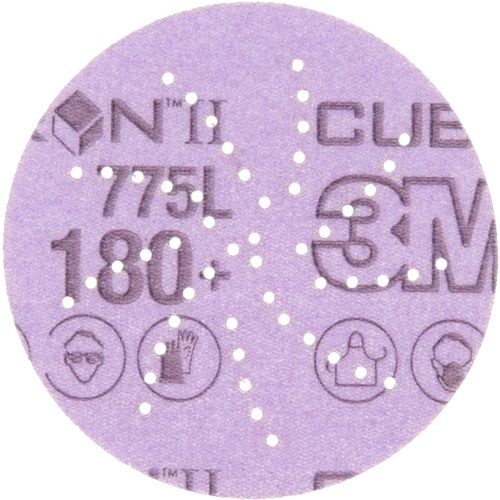 3M Xtract™ Cubitron™ II Film Disc 775L, 180+, 3 in, Die 300DS, 50/Inner,
250 ea/Case