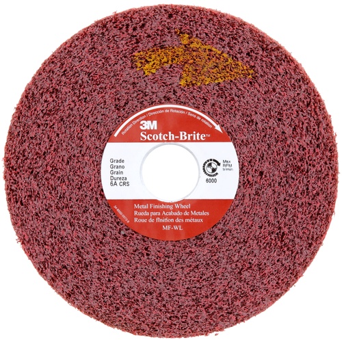 Scotch-Brite Metal Finishing Wheel MF-WL 6A Coarse 6″ × 1″ × 1″