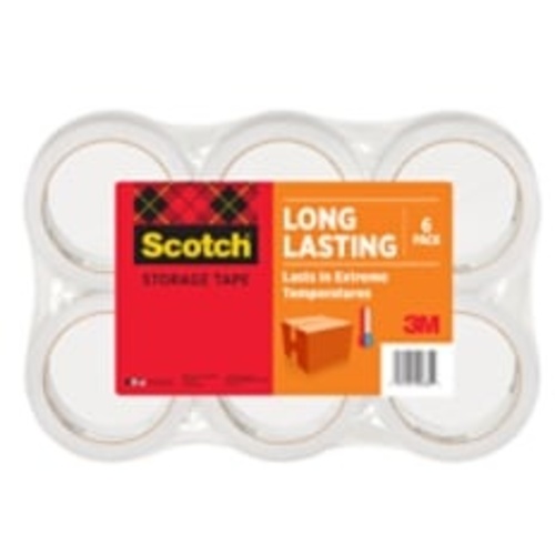 ‎Scotch Long Lasting Storage Packaging Tape 3650-6 1.88″ × 54.6 yd (48 mm × 50 m)