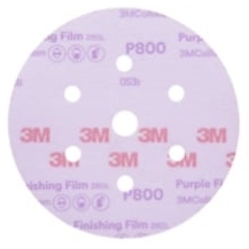 3M Hookit Purple Finishing Film Abrasive Disc 260L 30770 6″ Dust Free P800