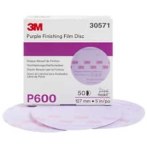 3M Hookit Purple Finishing Film Abrasive Disc 260L 30571 5″ P600