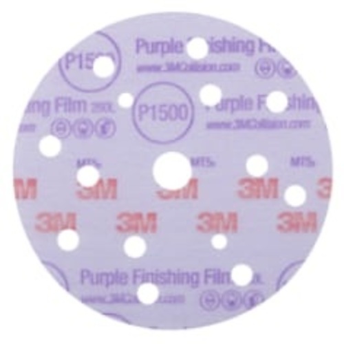3M™ Hookit™ Purple Finishing Film Abrasive Disc 260L, 51154, 6 in, Dust
Free, P1500, 50 discs per carton, 4 cartons per case