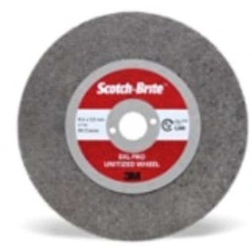 Scotch-Brite EXL PRO Unitized Wheel EX-UW 8A Coarse 4″ × 3.2 mm × 3/8″