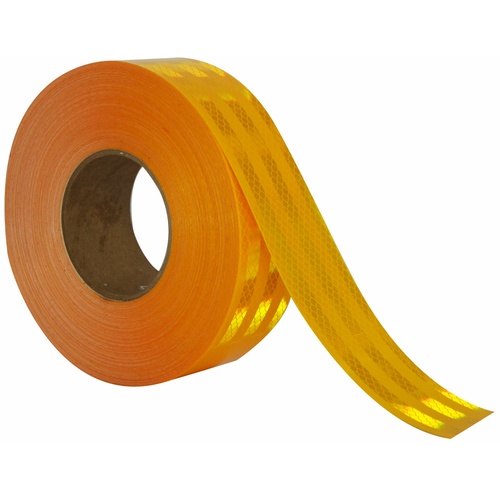 ‎3M Diamond Grade School Bus Markings 983-21 ES Fluorescent Yellow 1″ × 50 yd