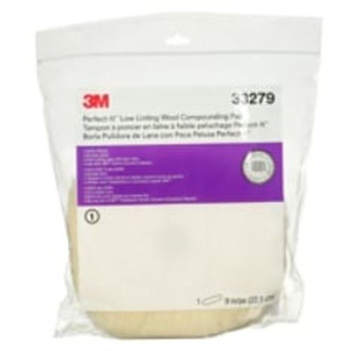 3M Perfect-It Low Linting Wool Compounding Pad 33279 9″