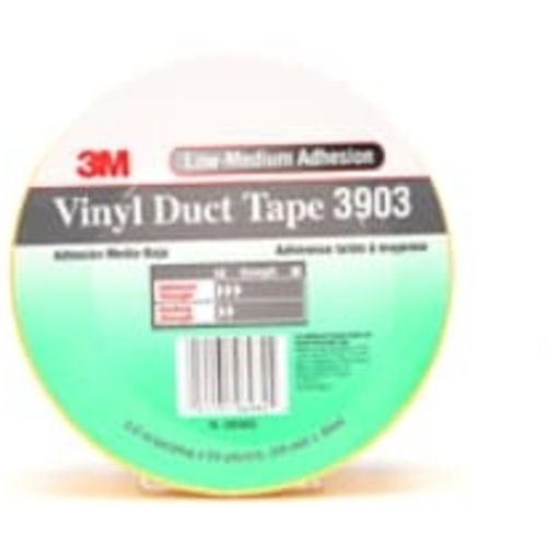 3M Vinyl Duct Tape 3903 Yellow 2″ × 50 yd 6.5 mil 2 
Individually Wrapped Conveniently Packaged