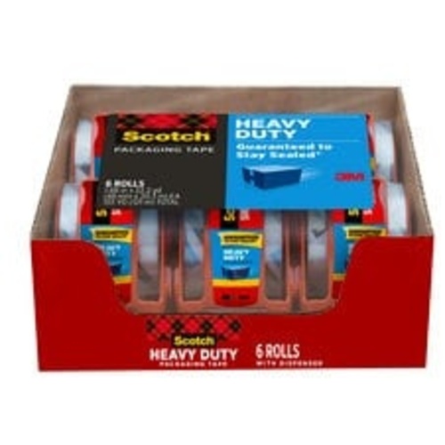 ‎Scotch Heavy Duty Shipping Packaging Tape 142-6 1.88″ × 800″ (48mm × 20.3 m) 6 Pack